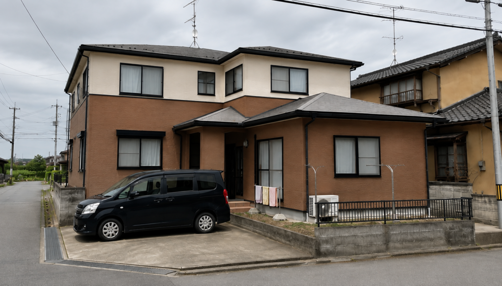 【加賀市】外壁塗装｜築20年の色あせ・コケを改善し外壁を保護